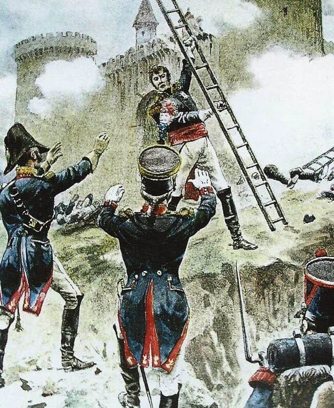 Le maréchal Lannes à l’assaut de Ratisbonne. Alfred Paris.