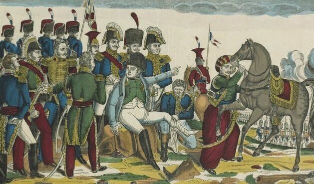 Napoléon blessé à Ratisbonne. D'après Gautherot