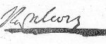 Signature datée du 11 décembre 1815, de Sainte-Hélène (lettre à Las-Cases)