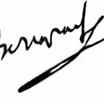 Signature datée du 13 mars 1804, à Malmaison. (lettre à Talleyrand)