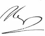 Signature datée du 22 mars 1811, à Paris (Lettre à Joséphine)