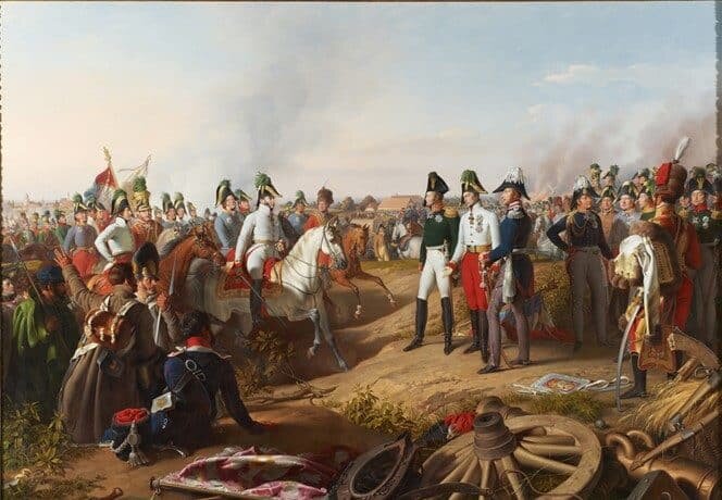 La victoire de Leipzig annoncée aux souverains alliés