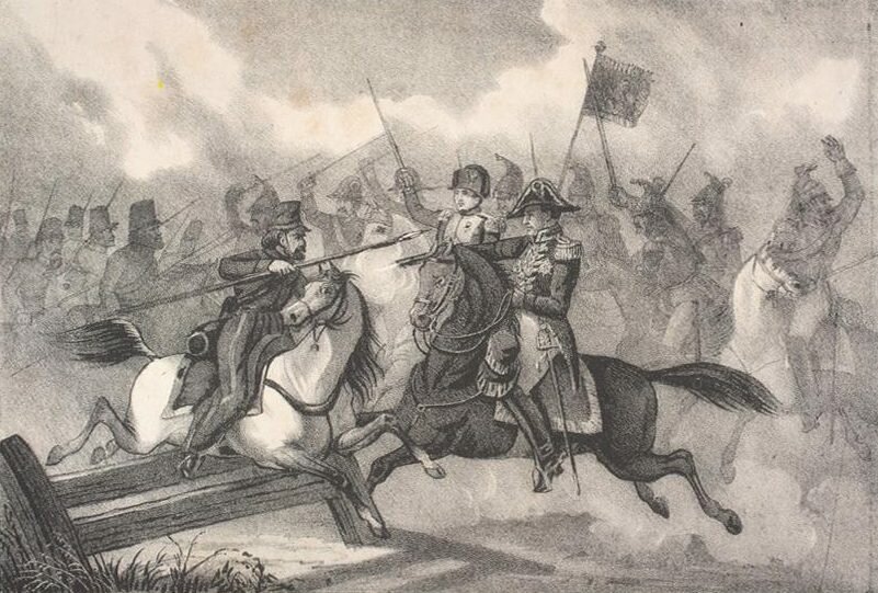 Gourgaud sauvant Napoléon à Brienne.